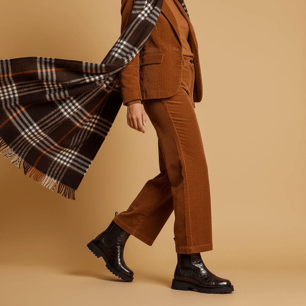 Stivaletto modello Chelsea in stampa cocco. - TreemmeCreazioni