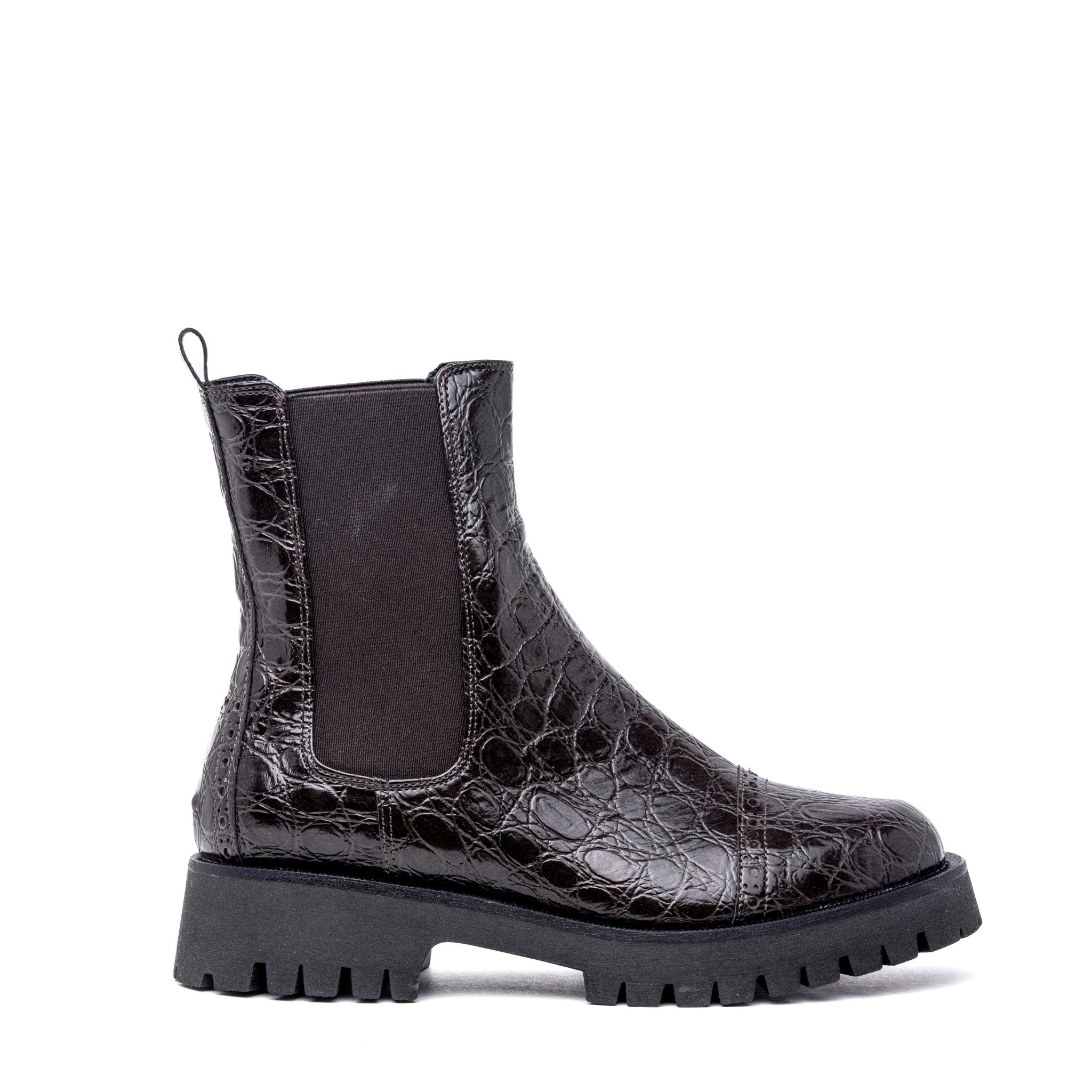 Stivaletto modello Chelsea in stampa cocco. - TreemmeCreazioni