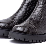 Stivaletto modello Chelsea in stampa cocco. - TreemmeCreazioni