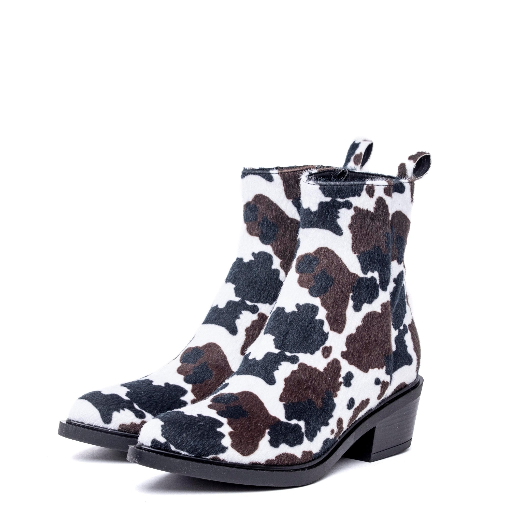 Stivaletto texano con stampa cow. - TreemmeCreazioni