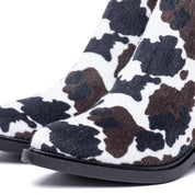 Stivaletto texano con stampa cow. - TreemmeCreazioni