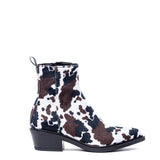 Stivaletto texano con stampa cow.