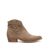 Stivaletto texano in camoscio shell.