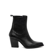 Stivaletto texano nero con elastici. - TreemmeCreazioni