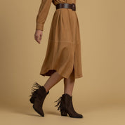 Texano in camoscio con frange. - TreemmeCreazioni