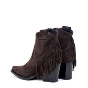 Texano in camoscio con frange. - TreemmeCreazioni