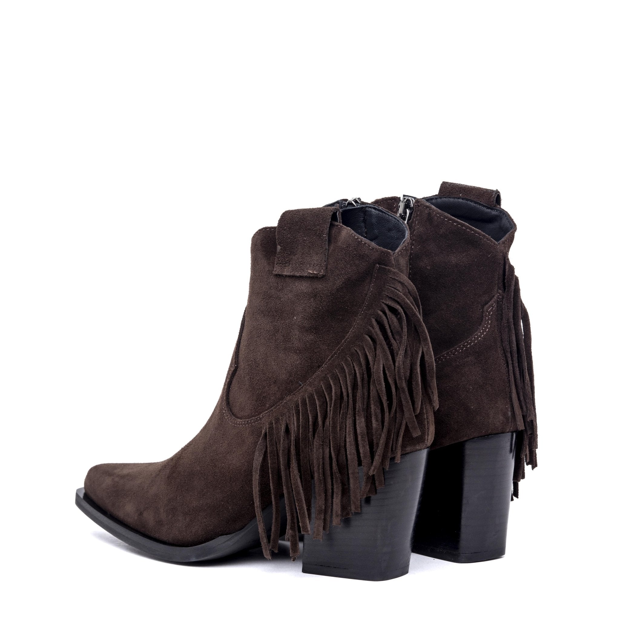 Texano in camoscio con frange. - TreemmeCreazioni