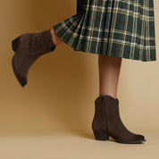 Texano in camoscio t.d.moro. - TreemmeCreazioni