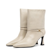 Tronchetto in nappa burro con risvolto. - TreemmeCreazioni