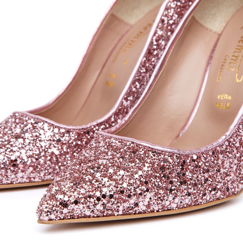 Decollete glitter rosa deals