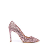 Powder glitter pumps.