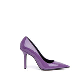 Décolleté in vernice viola.
