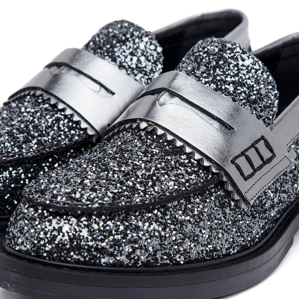 Mocassino in glitterone. - TreemmeCreazioni