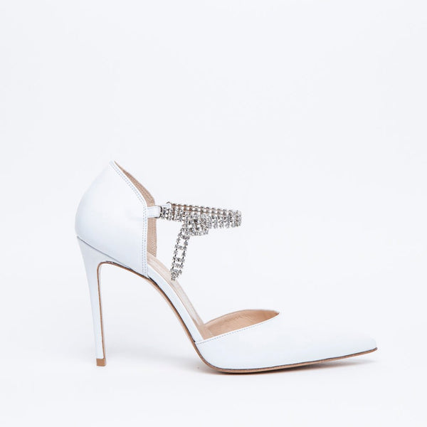 Scarpa Sposa in nappa bianca. TreemmeCreazioni