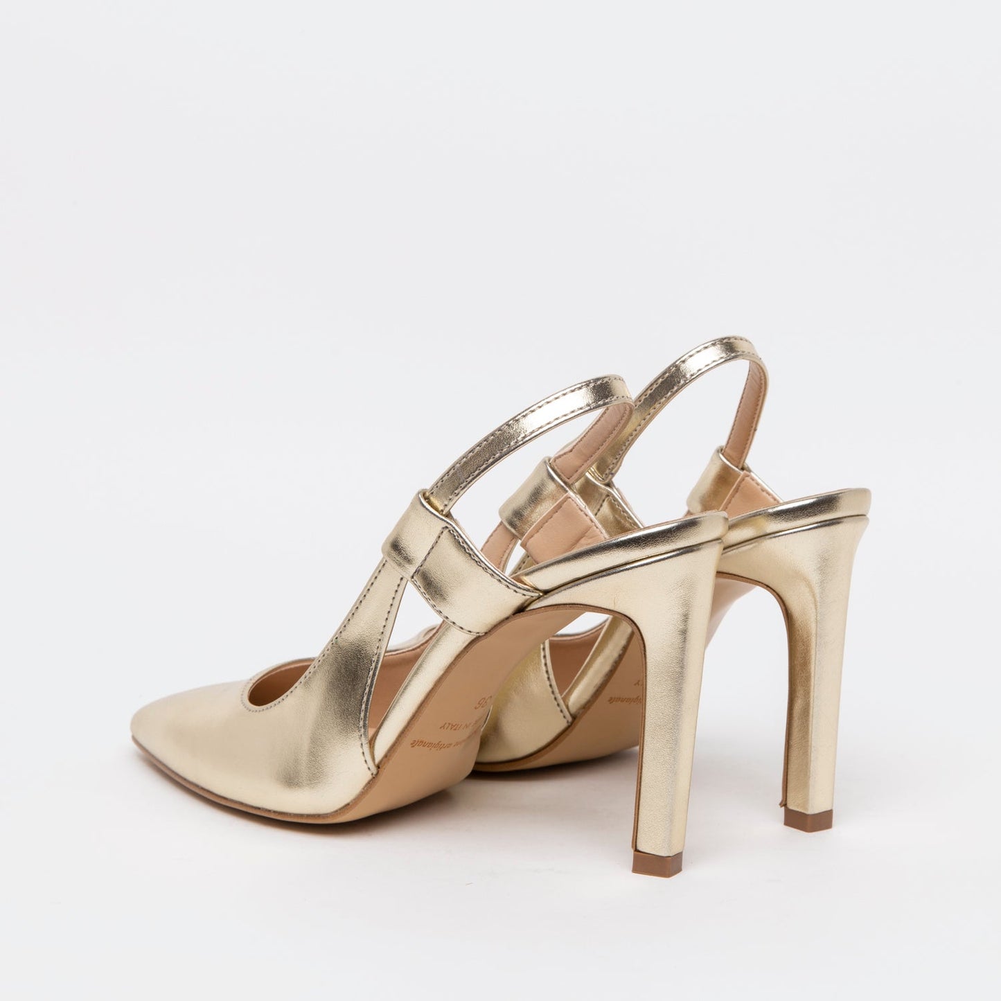 Slingback in charme platino. - TreemmeCreazioni