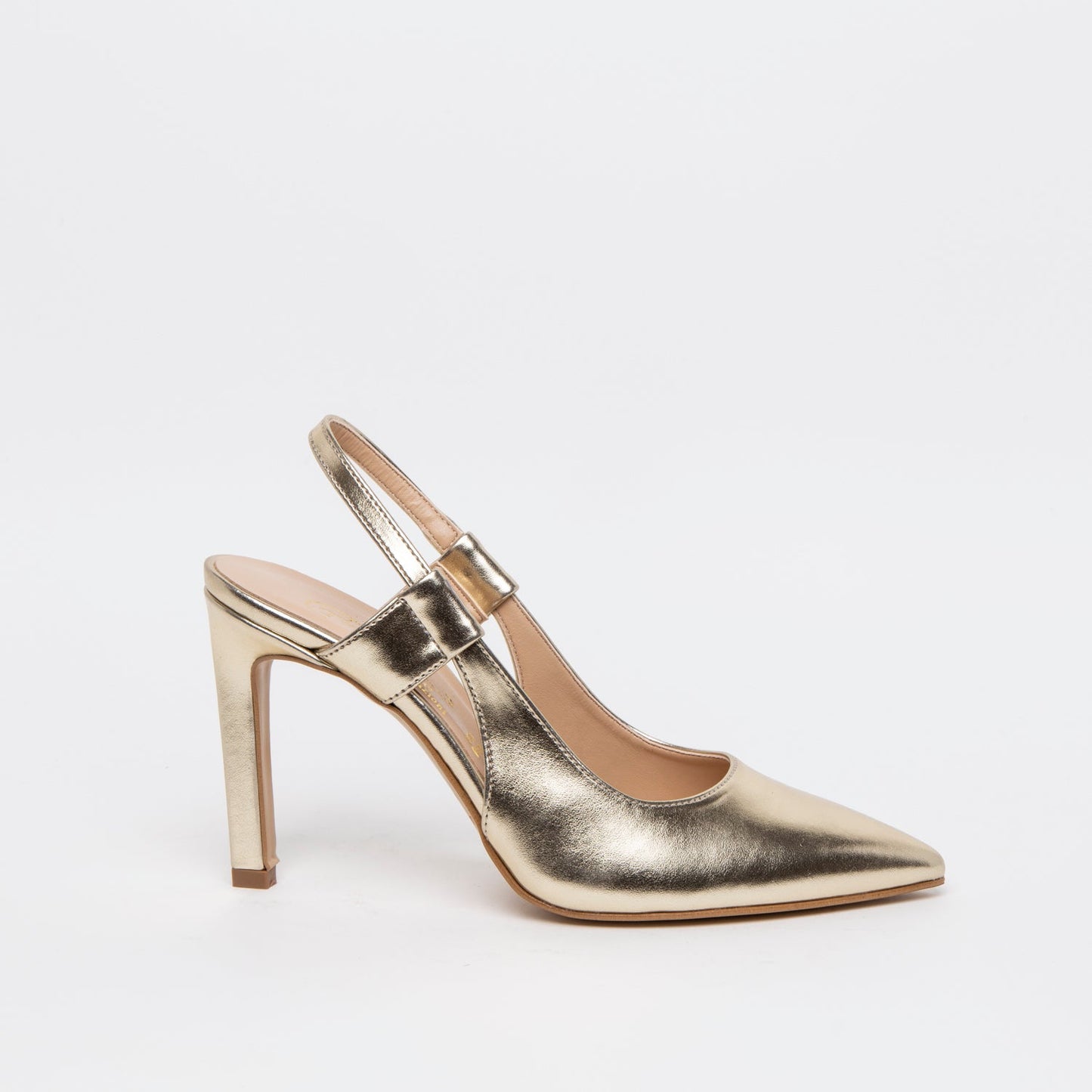 Slingback in charme platino. - TreemmeCreazioni