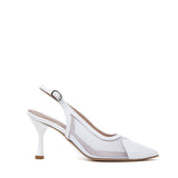 Slingback effetto trasparente con cuore.