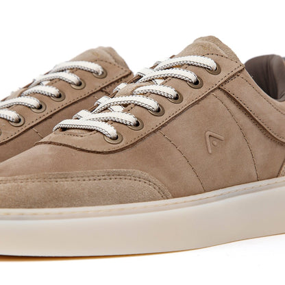 Sneakers Ambitious in nappa taupe. - TreemmeCreazioni