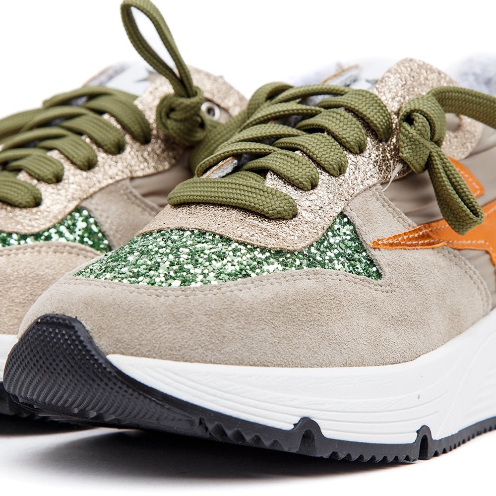 Sneakers in camoscio e glitter. - TreemmeCreazioni