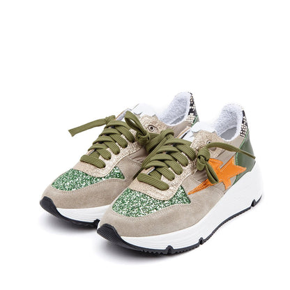 Sneakers in camoscio e glitter. - TreemmeCreazioni