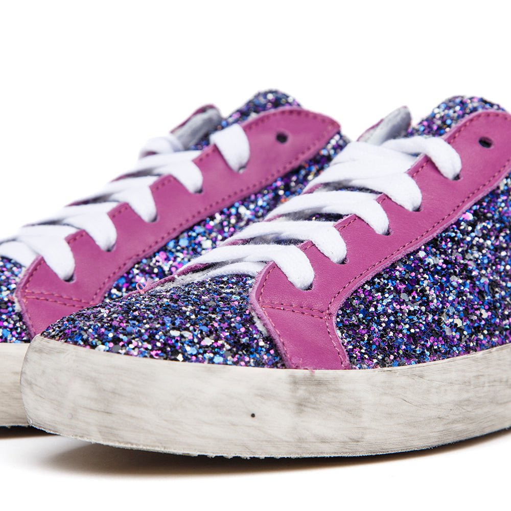 Sneakers in glitter viola. - TreemmeCreazioni