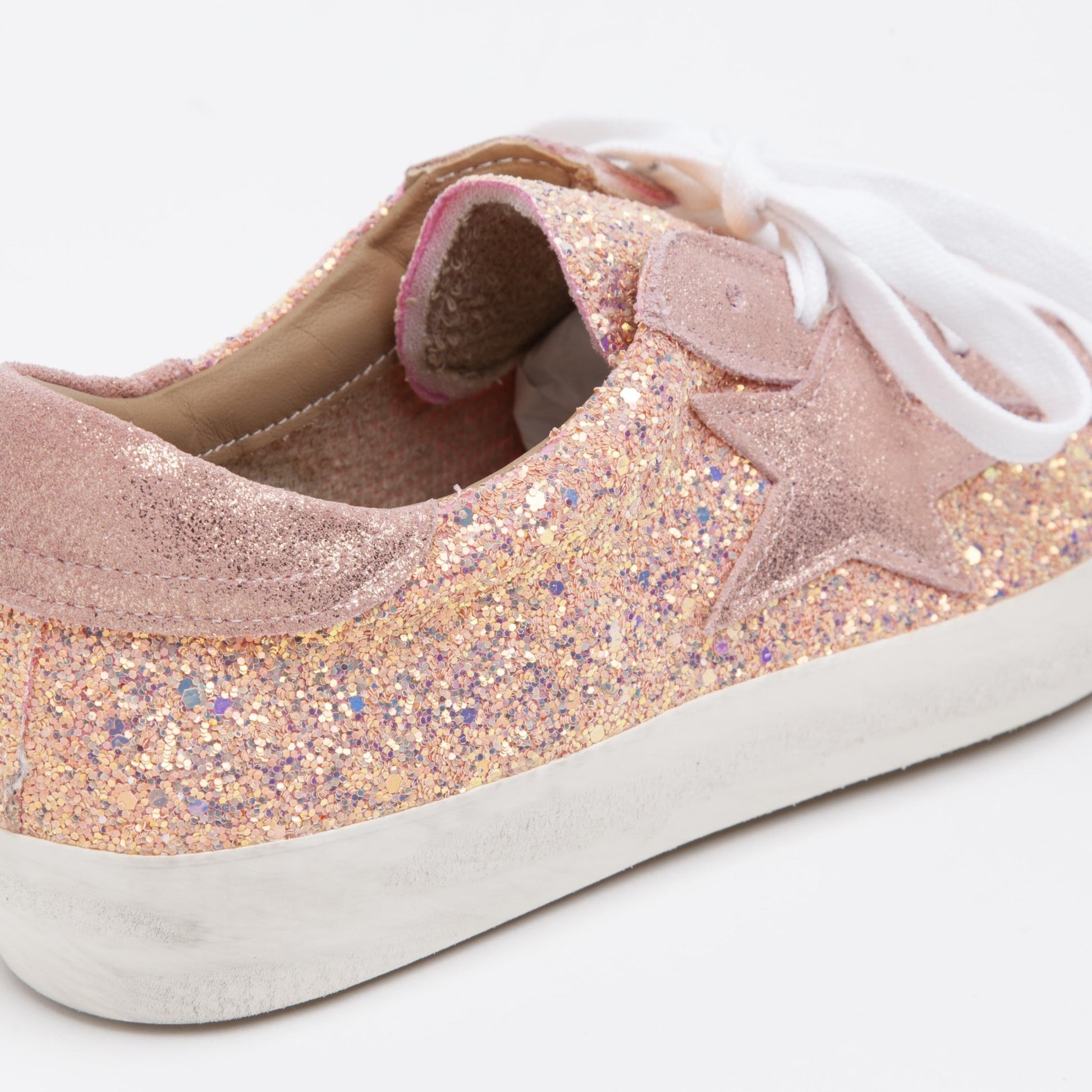 Sneakers in glitterone rosa. - TreemmeCreazioni