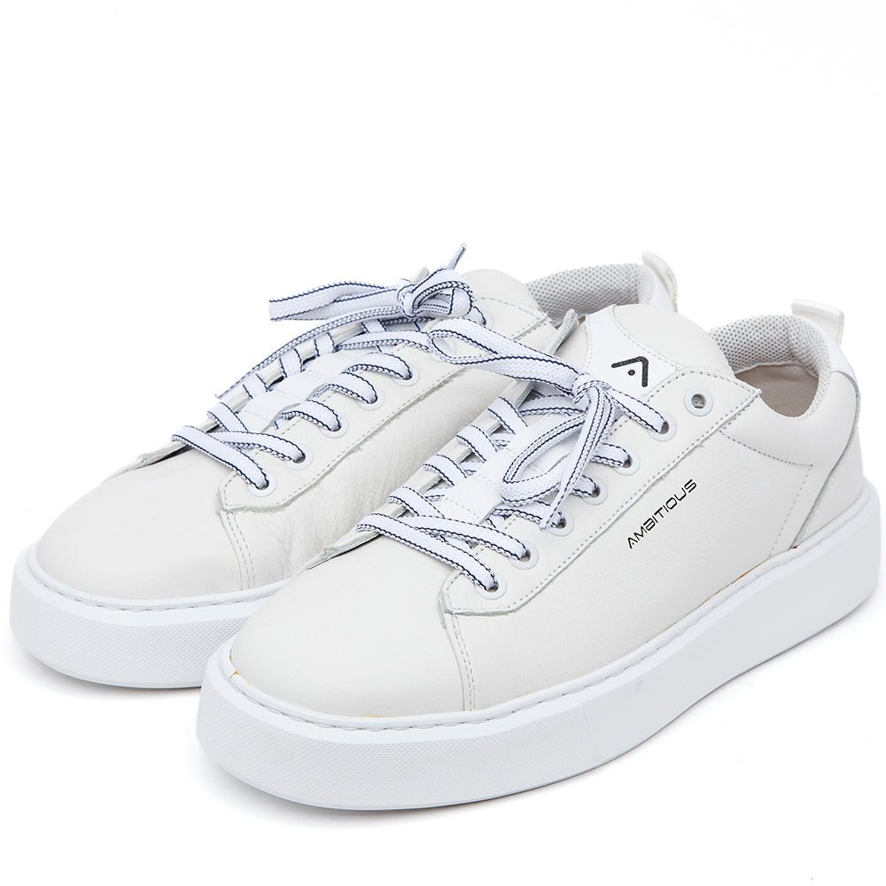 White nappa sneakers
