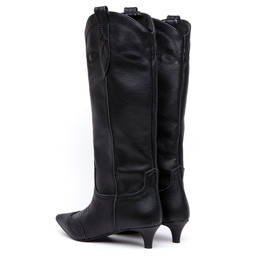 Texan boot in black vaquer