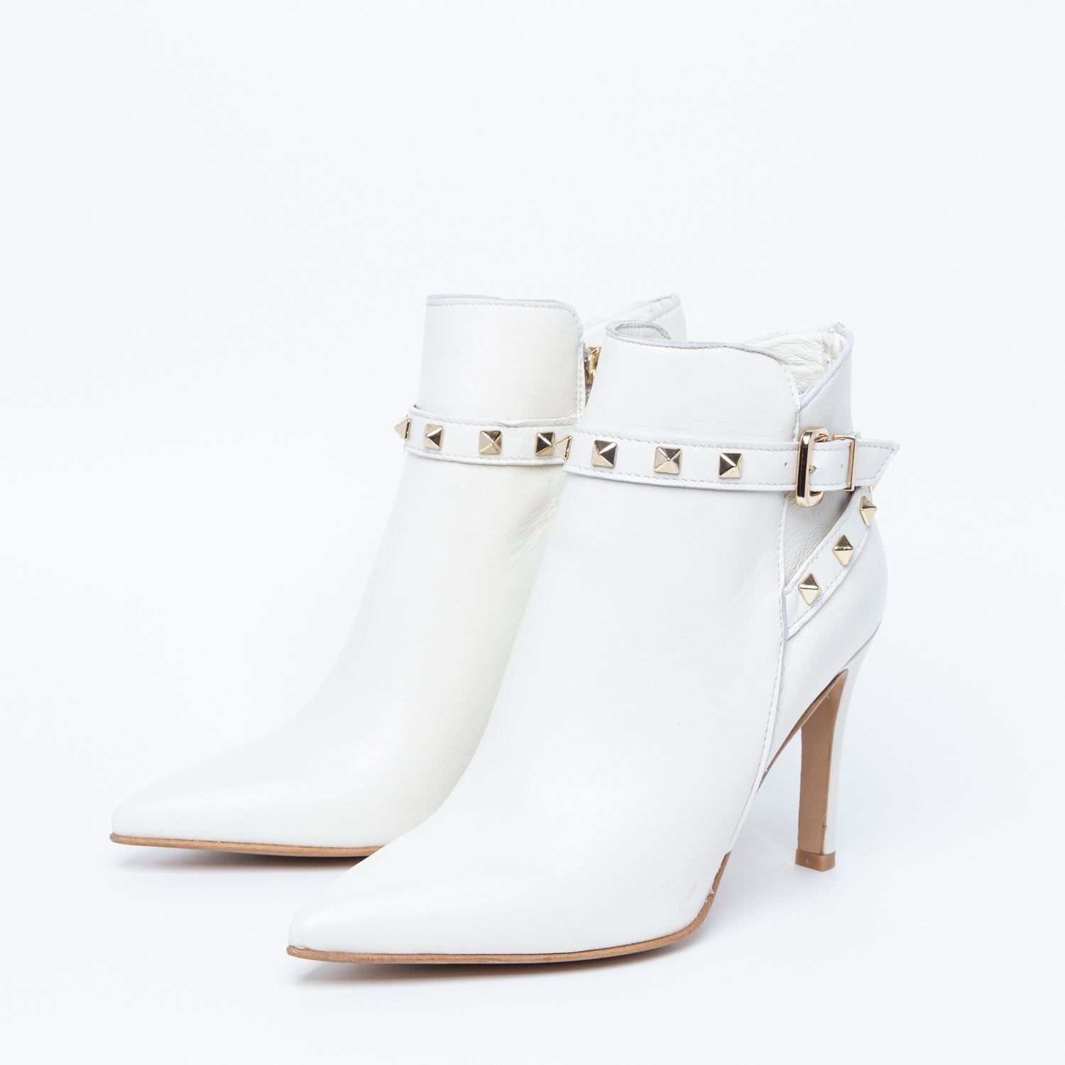 Scarpe off clearance white stivaletto