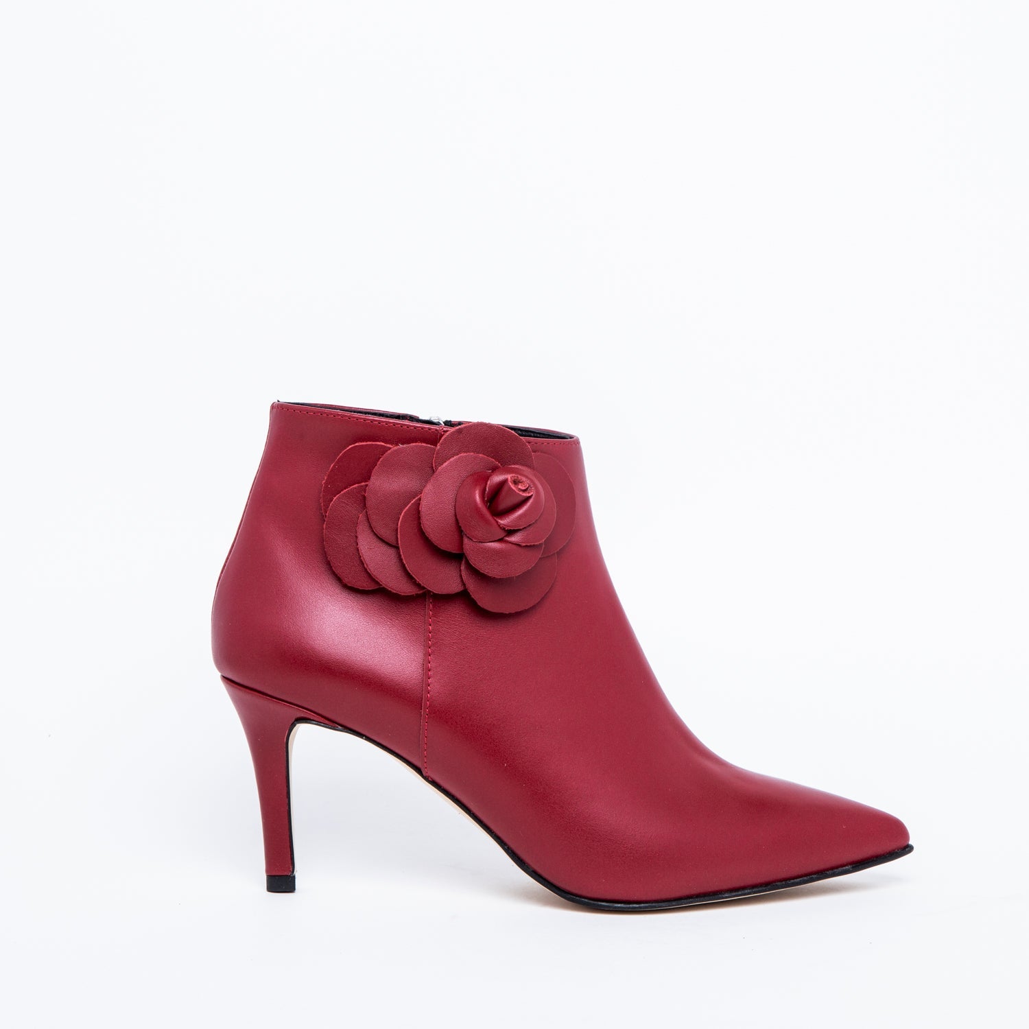 Stivaletto rosso store con tacco